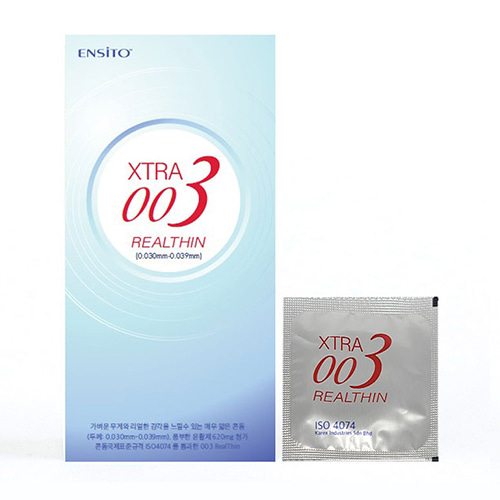 엔시토 엑스트라 003 리얼씬 (0.03mm) 콘돔 10P (빅헤드 콘돔 10P 1개 증정)